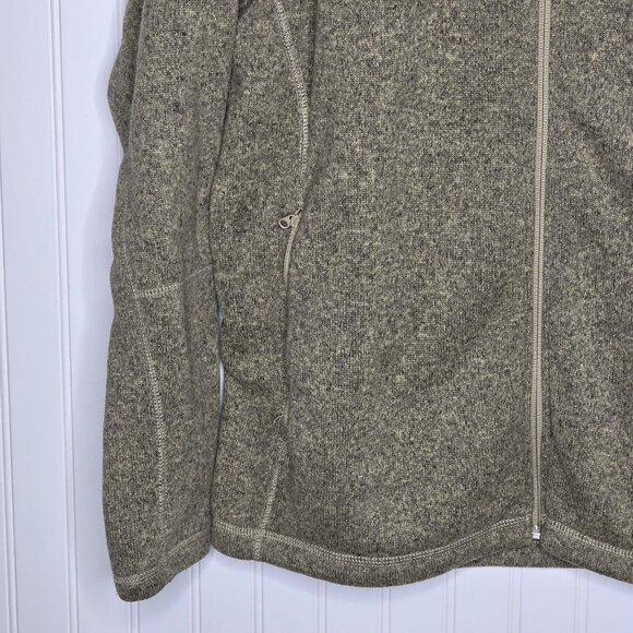 North Face Knit Jacket Mens L Brown Full Zip Sweater Outdoors Hiking Gorpcore - Picture 4 of 14